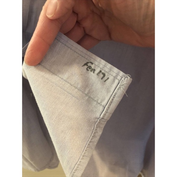 Christopher Hart Button Up Shirt Men's Size 21/22 Tall Short Sleeve - Picture 7 of 7